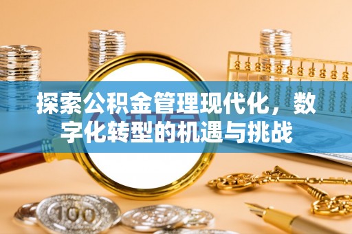 穆棱探索公积金管理现代化，数字化转型的机遇与挑战