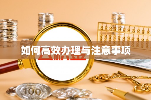 穆棱如何高效办理与注意事项