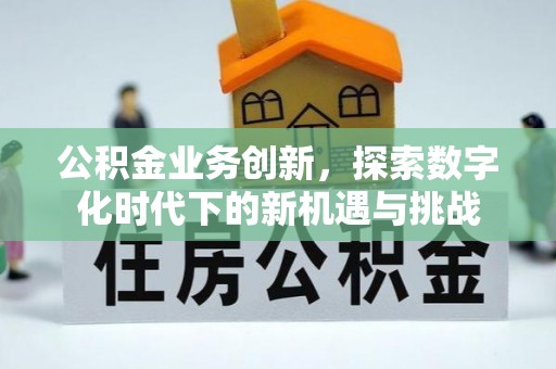 穆棱公积金业务创新，探索数字化时代下的新机遇与挑战