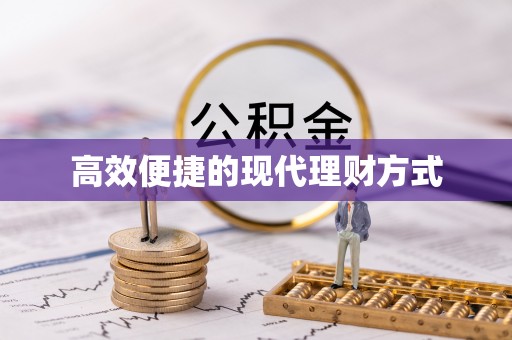 穆棱高效便捷的现代理财方式