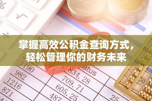 穆棱掌握高效公积金查询方式，轻松管理你的财务未来