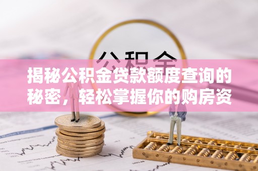 穆棱揭秘公积金贷款额度查询的秘密，轻松掌握你的购房资金